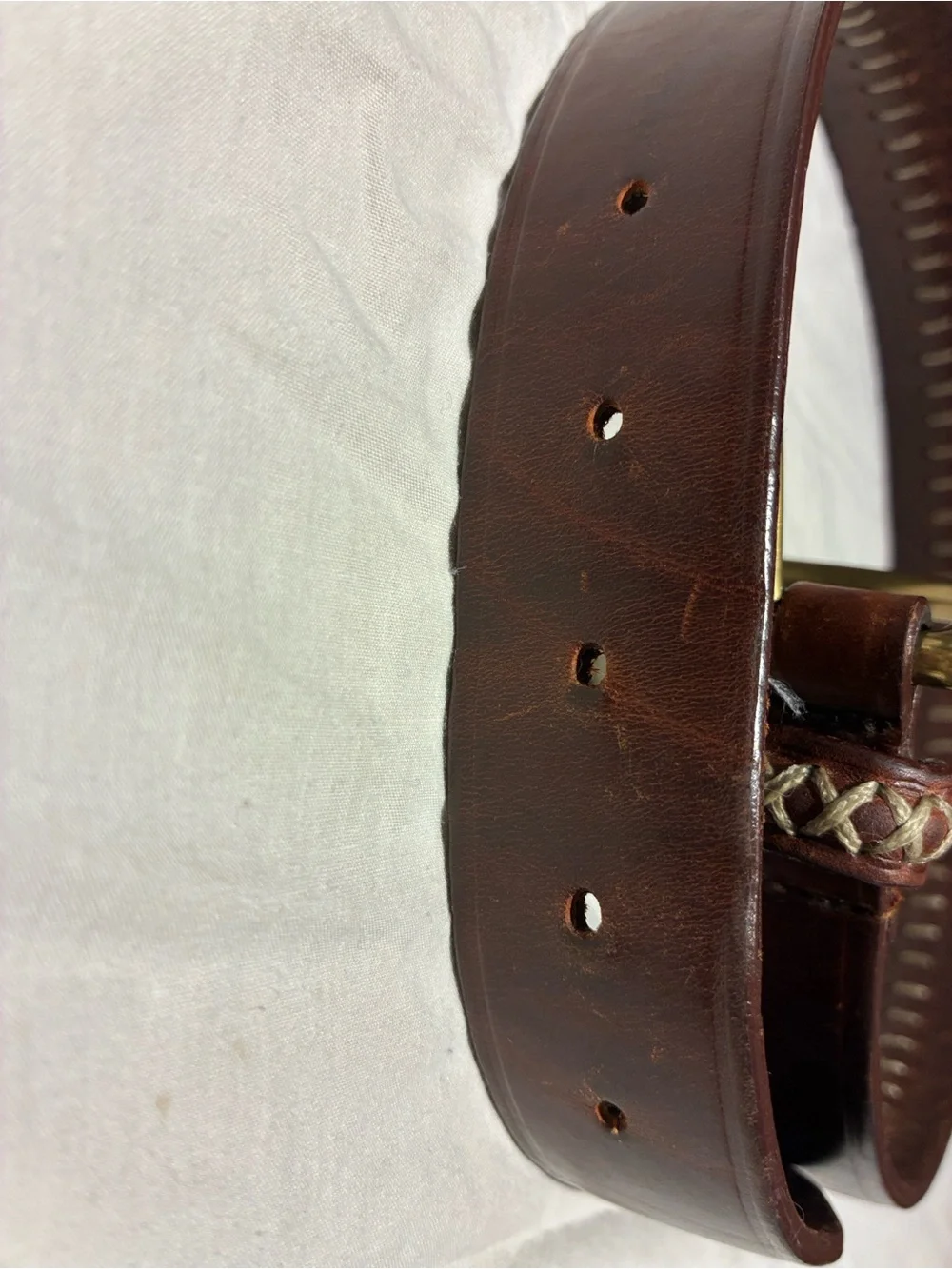 Genuine Brass and Leather Children’s Belt
